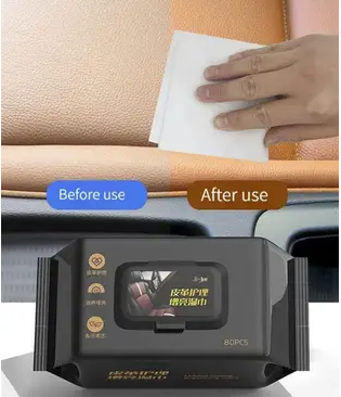 CHEFERYN Leather Protaction And Care Wipes - Restore, Protect, and Shine Cleaner  (Leather, Black)