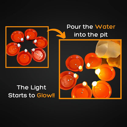 LED Light Water Sensor Diya | 🔥FLAT 50% OFF SAVING🔥
